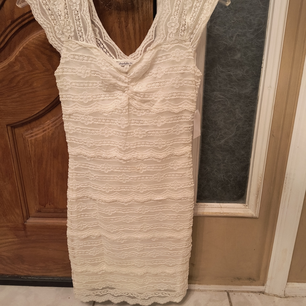 Charlotte Russe White Lace Dress